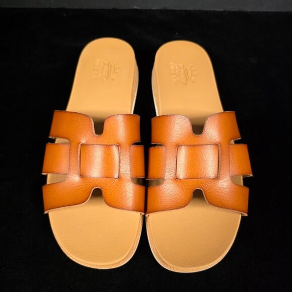 NWOB Skechers Bobs Womens Desert Kiss Low Peak Look Slide Sandals 10W - Picture 1 of 9